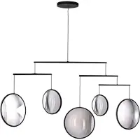 DCW éditions Focus Kroonluchter Black | 5 Lights