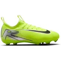 Nike Zoom Mercurial Vapor 16 Academy Gras / Kunstgras Voetbalschoenen (MG) Kids Neongeel Zwart Zilver