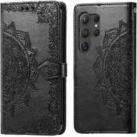 IMoshion Mandala Bookcase voor de Samsung Galaxy S25 Ultra - Zwart