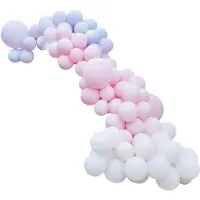 Ginger Ray Ballonnenboog XL paars & roze 12m