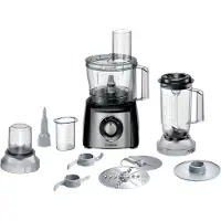 Bosch MCM3PM386 MultiTalent 3 - Foodprocessor - 900W - Zwart/RVS
