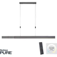 Paul Neuhaus Led hanglamp Pure-Moto geborsteld antraciet