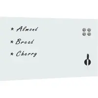 vidaXL Magneetbord wandmontage 120x60 cm glas