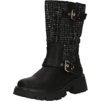 Mustang Boots 'Enkellaarsjes Plat' zwart