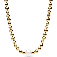 Pandora Kettingen - 14k Gold-plated metal blend Mixed stone in gold