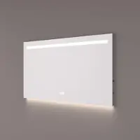 HiPP Spiegel design spv 5000 rechthoek met verlichting incl. Spiegelverwarming en digitale klok