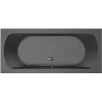 Xenz Lagoon inbouw bad 170x75 cm ebony mat zwart