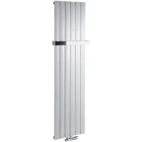 Hak Colonna Badkamerradiator 45x180cm, metallic zilver