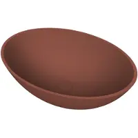 Arcqua Prince Opbouw Waskom Ovaal 49x34 Mat Terracotta