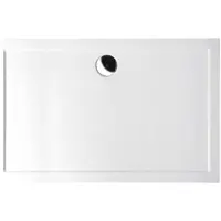 Polysan Klasik Karia Kunstmarmeren douchebak 100x80cm, wit