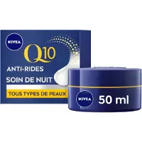 Nivea Crème Visage Nuit Anti rides Fermeté Q10 Créatine