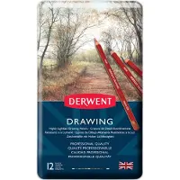 Derwent Metallic Box Drawing Pencil 12 Units Veelkleurig Kinderen