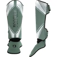 Booster Kickboks Scheenbeschermers Bangkok - Groen/Zilver Maat L