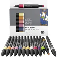 Winsor & Newton Set de 12 feutres Promarker Steampunk