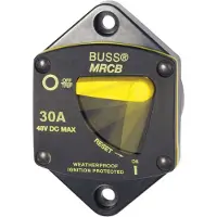 Blue Sea Systems 187 Series Thermal Circuit Breaker Switch 30a Zwart