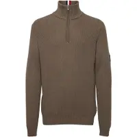 FQ1924 Trui 'Kyle' blauw / bruin gemêleerd / rood / zwart / wit