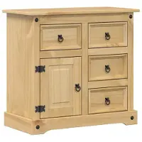 vidaXL Dressoir Corona 87x40x76 cm massief grenenhout