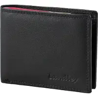 Landley Leren Heren Portemonnee Billfold - Compact Model - Formaat S - RFID - Soepel Nappa Leer - Zwart