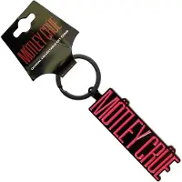 Rock Off Motley Crue - Logo Sleutelhanger - Rood/Zwart