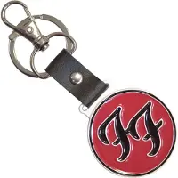Foo Fighters - FF Logo Sleutelhanger - Rood/Zwart
