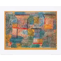 PGM Kunstdruk Paul Klee - Kreuze und Säulen 50x40cm