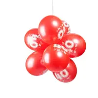 We Fiesta 24 Ballonnen 12″ Metallic Ruby 2 Zijdig Bedrukt 40 jaar - Versiering Slinger Feestdecoratie Decoratie Verjaardag Jubileum Ballon Feest