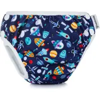Bamboolik wasbare zwemluier - Rocket Space print - maat S - 5 tot 9 kg