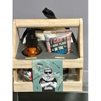 Source Balance handyman gift set - mannen - houten kistje - shower gel - shampoo - zeep scrub pad - grappig - eucalyptus - lavendel - verse kruiden