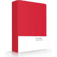 Zavelo Flanel Kussenslopen Rood (set van 2)-60 x 70 cm (standaard)