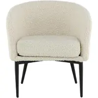 Svea - Liro fauteuil - teddy - wit