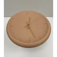 Lemnos | RELIEF-Keramische Wandklok Bruin