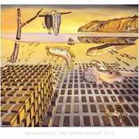 PGM Kunstdruk Salvador Dali - La Desintegration de la Persistance de la Memoire 80x60cm