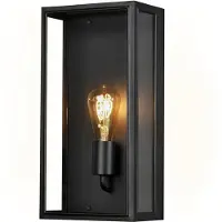 Konstsmide Moderne buiten wandlamp Carpi 40 cm zwart