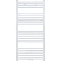 Belrad Designradiator BWS Nile Gobi140x60cm 754W Wit (Midden/zij-aansluiting)
