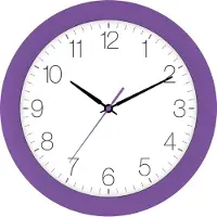 Eurotime Wandklok VIOLET PAARS modern design