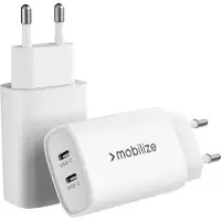 Mobilizera Mobilize Wall Charger 2x USB-C 45W with PD/PPS White