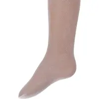 Ewers - Kinderpanty wit met bloemmotief - 40 DEN -122/128