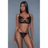 Be Wicked Evangeline BH Set - Zwart | Maat 637488506276