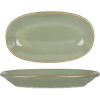 Bonna Serveerschaal sage hygge porselein 15x8.5 cm set van 2
