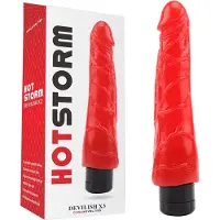 Chisa Toys Hot Storm - Devilish X3 - Realistische Vibrator - Rood