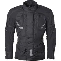 GMS Taylor Dames Zwarte Textiele Motorjas Maat 10XL