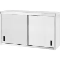 Hendi Wandmontagekast met schuifdeuren – Gelast roestvast staal – 1000x300x600 mm – Profi Line