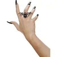 Widmann Vleermuis ring met zwarte gemsteen