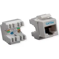 Rotronic Roline - Prise modulaire - CAT 5e - UTP - gris clair - 1 port