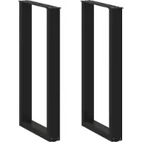 vidaXL Bartafelpoten 2 st U-vormig 40x(90-91) cm staal zwart