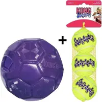 Kong flexball en tennisballen 15,5x15,5x15,5 cm + m 6,5 cm 3