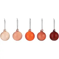 Iittala littala kerstbal glas 40 mm 5-delig Rood