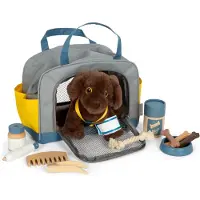 Small Foot - Knuffel Hond met Draagtas en Verzorgingsset