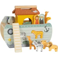 Small Foot - Houten Vormenstoof Ark van Noach Safari, 15dlg.