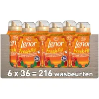 Lenor 6x Lenor Wasverzachter Fresh Air Tropenzon 36 Wasbeurten 504 Ml